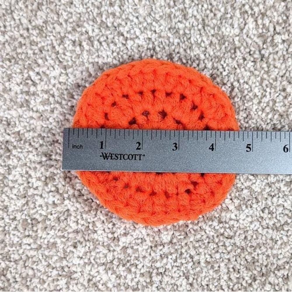 Orange Nylon Pot Scrubber Scourer cleaning kitchen bathroom garage - Picture 3 of 3